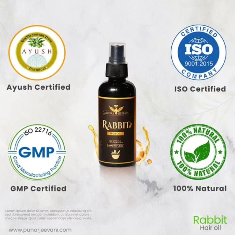 Rabit Herbal Hair Oil - 100% Effective!
