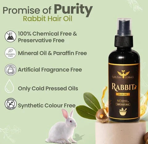 Rabit Herbal Hair Oil - 100% Effective!